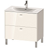 Картинка анонса товара «тумба под раковину duravit brioso br451202222 напольная 82 см белая»