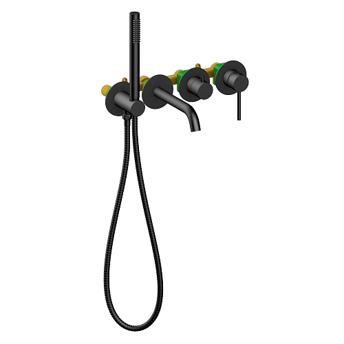 Смеситель для ванны Timo Saona 2314/03YSM встраиваемый черный Смеситель для ванны Timo Saona 2314/03YSM встраиваемый черный