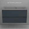 Тумба под раковину Style Line Манхэттен 100 см ЛС-00002357 подвесная, графит Тумба под раковину Style Line Манхэттен 100 см ЛС-00002357 подвесная, графит