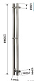 Картинка анонса товара «полотенцесушитель электрический teso azaro stick cube 12sf2nb никель»