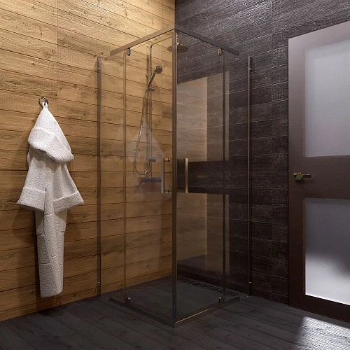 Душевой уголок DIWO Тула 90х90 профиль хром глянцевый 571084 Душевой уголок DIWO Тула 90х90 профиль хром глянцевый 571084