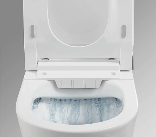 Унитаз SMART ARROW AKH1051H с сиденьем белый Унитаз SMART ARROW AKH1051H с сиденьем белый