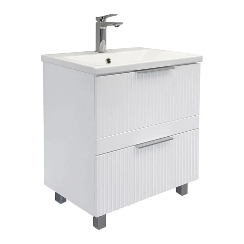 Тумба с раковиной Comforty Лима-60Н2 00-00019173 белый матовый раковина Como 60 Тумба с раковиной Comforty Лима-60Н2 00-00019173 белый матовый раковина Como 60