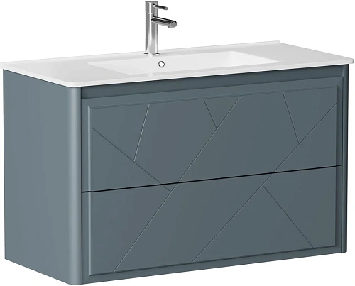 Тумба под раковину Allen Brau Paris 100 1.360002.BGM синий матовый Тумба под раковину Allen Brau Paris 100 1.360002.BGM синий матовый