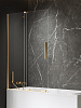 Шторка на ванну NEW TRENDY SMART GOLD BRUSHED 150x150 EXK-7792-WU брашированное золото