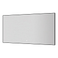 Зеркало Boheme 543-140-B металлическая рама, подсветка, сенсор, антизапотевание, 140x70