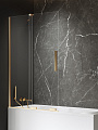 Шторка на ванну NEW TRENDY SMART GOLD BRUSHED 90x150 EXK-7786-WU брашированное золото Шторка на ванну NEW TRENDY SMART GOLD BRUSHED 90x150 EXK-7786-WU брашированное золото