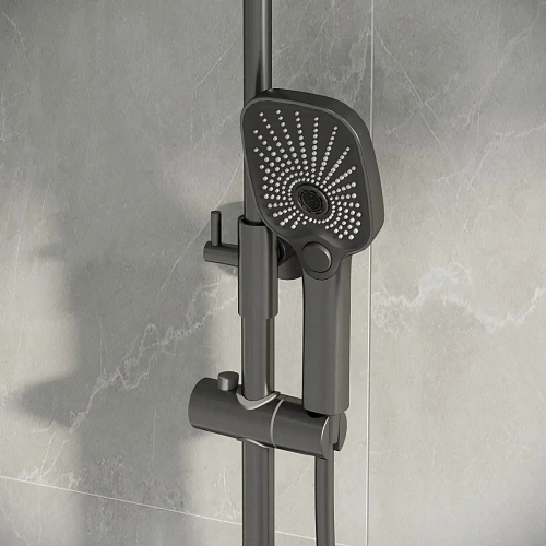 Душевая система GROSSMAN Pragma 500.K35.03.420 графит сатиновый Душевая система GROSSMAN Pragma 500.K35.03.420 графит сатиновый