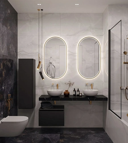 Столешница Armadi Art FLAT NERO MARQUINA 1610x460x70 869-160-NM Столешница Armadi Art FLAT NERO MARQUINA 1610x460x70 869-160-NM