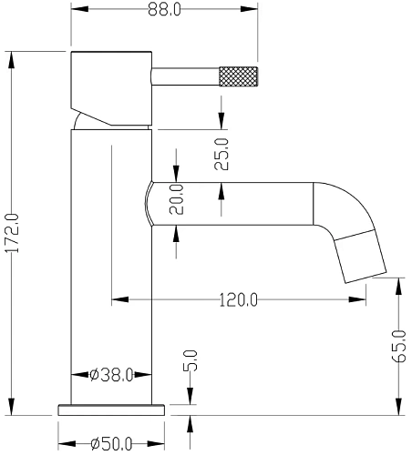 Смеситель для раковины Boheme Uno 461-WCR White Chrome Смеситель для раковины Boheme Uno 461-WCR White Chrome
