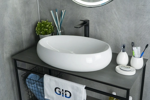 Раковина Gid N9030a 51114 накладная белая 60x41x15 Раковина Gid N9030a 51114 накладная белая 60x41x15