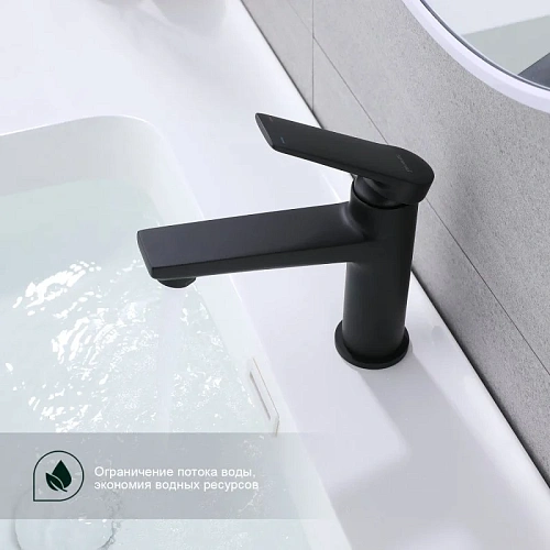 Смеситель для раковины Splenka S04.10.06, черный Смеситель для раковины Splenka S04.10.06, черный