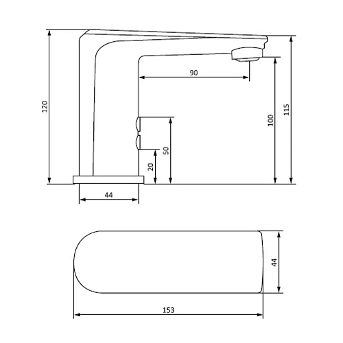 Смеситель для раковины Damixa Jupiter 770290000 сенсорный, хром Смеситель для раковины Damixa Jupiter 770290000 сенсорный, хром
