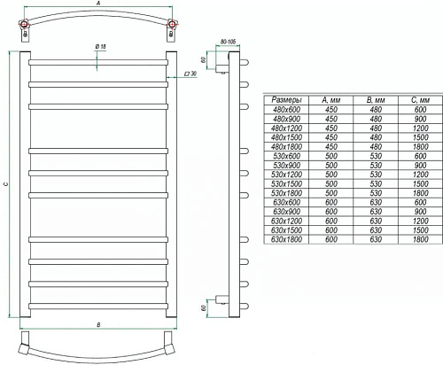 Полотенцесушитель электрический Grota EcoCalma 48 x 60 см крашеный белый EcoCalma 480*600-e-w Полотенцесушитель электрический Grota EcoCalma 48 x 60 см крашеный белый EcoCalma 480*600-e-w