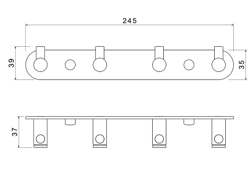 Крючок Aquatek Европа AQ4123BG золото шлифованное Крючок Aquatek Европа AQ4123BG золото шлифованное