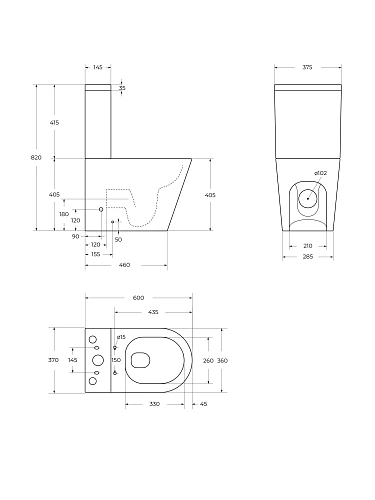 Чаша напольного унитаза CEZARES LINER CZR-6726-CP-TOR/SC со смывом TORNADO с сиденьем Чаша напольного унитаза CEZARES LINER CZR-6726-CP-TOR/SC со смывом TORNADO с сиденьем