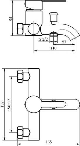 Смеситель для ванны STWORKI Стокгольм by Damixa Стокгольм HFSG10030 черный, однорычажный, латунь, на 552468 Смеситель для ванны STWORKI Стокгольм by Damixa Стокгольм HFSG10030 черный, однорычажный, латунь, на 552468