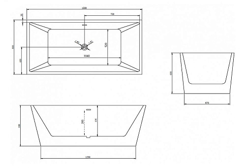 Ванна отдельностоящая ABBER AB9224-1.5 150x80 универсальная, белая акриловая Ванна отдельностоящая ABBER AB9224-1.5 150x80 универсальная, белая акриловая
