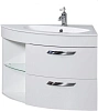 Тумба под раковину De Aqua Трио 90 Люкс R белая 00197202