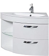 Тумба под раковину De Aqua Трио 90 Люкс R белая 00197202 Тумба под раковину De Aqua Трио 90 Люкс R белая 00197202