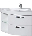 Тумба под раковину De Aqua Трио 90 Люкс R белая 00197202 Тумба под раковину De Aqua Трио 90 Люкс R белая 00197202