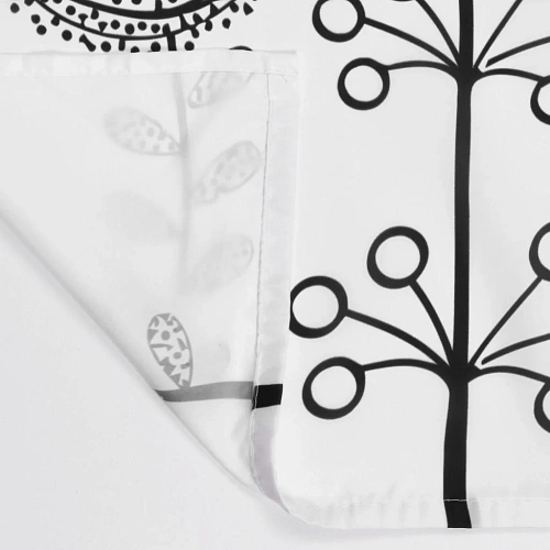 Штора для ванны WasserKRAFT Dill SC-39102 черный/белый Штора для ванны WasserKRAFT Dill SC-39102 черный/белый