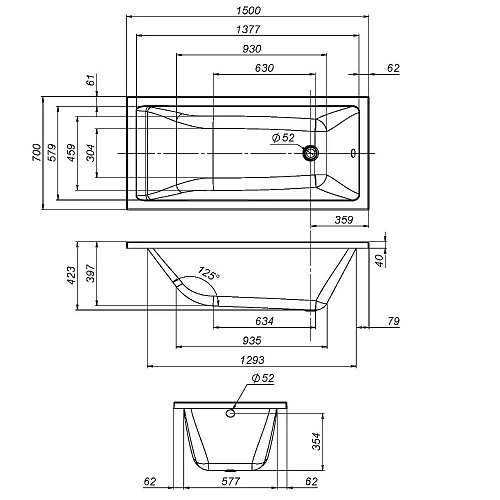 Каркас для ванны AM.PM Gem W93A-150-070W-R 150х70 см Каркас для ванны AM.PM Gem W93A-150-070W-R 150х70 см