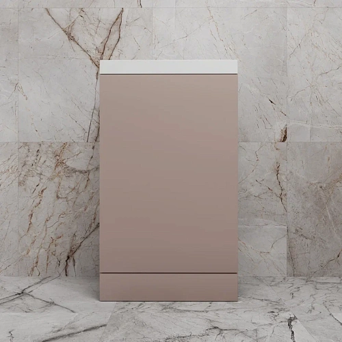 Тумба под раковину Style Line МОНО 50 см ЛС-00002453 напольная, санд пудровый Тумба под раковину Style Line МОНО 50 см ЛС-00002453 напольная, санд пудровый