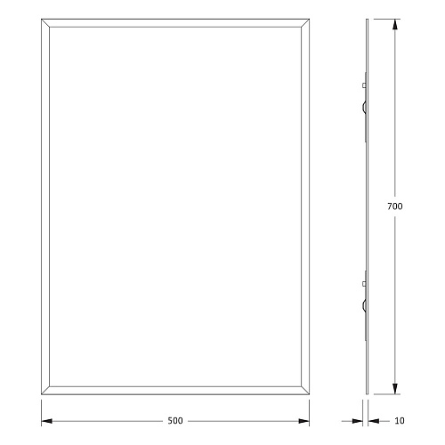 Зеркало Evoform Comfort BY 0913 50 х 70 см с фацетом 15 мм Зеркало Evoform Comfort BY 0913 50 х 70 см с фацетом 15 мм