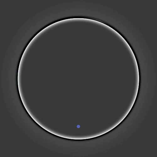 Зеркало Comforty Вега-75 00-00020727 в алюминиевой раме LED IC-подсветка, сенсор, черный матовый Зеркало Comforty Вега-75 00-00020727 в алюминиевой раме LED IC-подсветка, сенсор, черный матовый