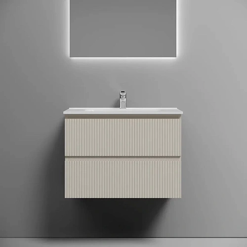 Тумба под раковину Sancos Snob T SNT70CE 690х445х500 Beige Soft, подвесная Тумба под раковину Sancos Snob T SNT70CE 690х445х500 Beige Soft, подвесная