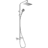 Душевая система Hansgrohe Showerpipe 230 1jet с термостатом, EcoSmart Vernis Shape 26097000, хром