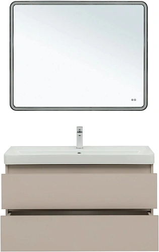 Тумба под раковину Aquanet Вега 2.0 100 бежевый 00337939 подвесная Тумба под раковину Aquanet Вега 2.0 100 бежевый 00337939 подвесная