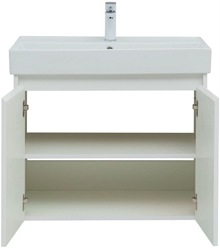 Тумба под раковину Aquanet Nova Lite 75 белый глянец (2 дверцы) 00298850 Тумба под раковину Aquanet Nova Lite 75 белый глянец (2 дверцы) 00298850