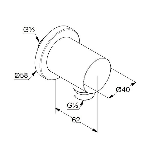 Шланговое подключение Kludi NOVA FONTE 20543N5-15 брашированный никель Шланговое подключение Kludi NOVA FONTE 20543N5-15 брашированный никель