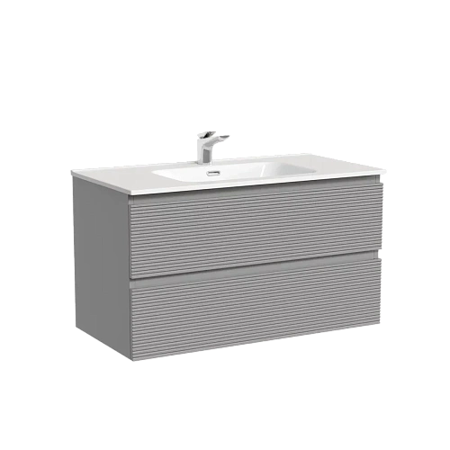 Тумба под раковину Sancos Folk FL90ES 890х445х500 Ergraut soft, подвесная Тумба под раковину Sancos Folk FL90ES 890х445х500 Ergraut soft, подвесная