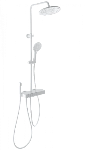 Душевая система Wonzon & Woghand с термостатом, белый матовый (WW-B3580-MW) Душевая система Wonzon & Woghand с термостатом, белый матовый (WW-B3580-MW)