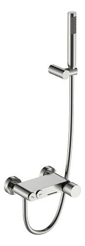 Смеситель для ванны Boheme STICK Nikel Brush с ручкой DIAMOND 123-NB никель Смеситель для ванны Boheme STICK Nikel Brush с ручкой DIAMOND 123-NB никель