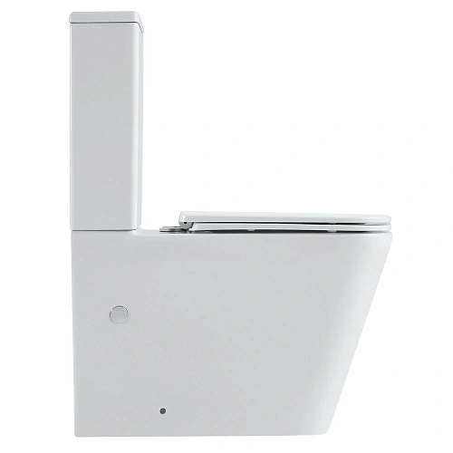 Унитаз напольный Black&White W-7703 P-trap / Geberit/ Rimless / anti-dirt (640x360x840) компакт 7703W Унитаз напольный Black&White W-7703 P-trap / Geberit/ Rimless / anti-dirt (640x360x840) компакт 7703W