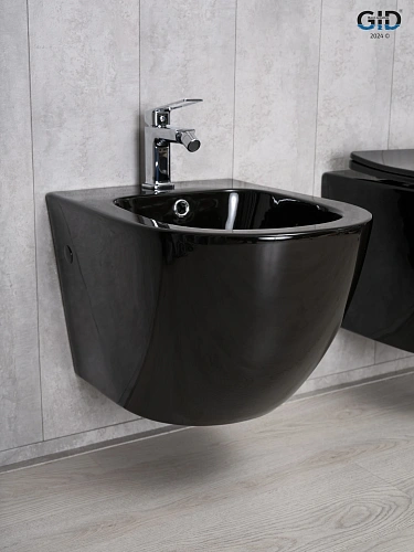 Биде подвесное Gid BDP-96BL 21102 черная глянцевая 48x37x32.5 Биде подвесное Gid BDP-96BL 21102 черная глянцевая 48x37x32.5