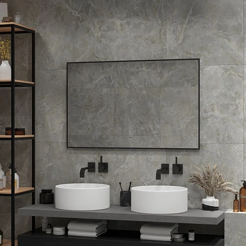 Зеркало DIWO Элиста 120 черное, с подсветкой светодиодной, прямоугольное, инфракрасный выключатель 5 543503 Зеркало DIWO Элиста 120 черное, с подсветкой светодиодной, прямоугольное, инфракрасный выключатель 5 543503