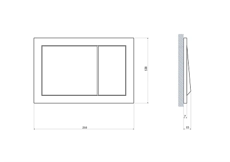 Клавиша смыва Cersanit ENTER, белая (BU-ENT/Wh) Клавиша смыва Cersanit ENTER, белая (BU-ENT/Wh)