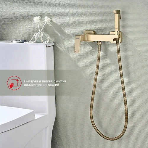 Гигиенический душ Raglo R01.51.03, золотой сатин Гигиенический душ Raglo R01.51.03, золотой сатин