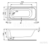Акриловая ванна Santek Ламма 150х70 прямоугольная 1WH501746 1.WH50.1.746 Акриловая ванна Santek Ламма 150х70 прямоугольная 1WH501746 1.WH50.1.746
