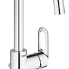 Смеситель для раковины GROHE BauLoop с донным клапаном, L-Size, хром (23763000) Смеситель для раковины GROHE BauLoop с донным клапаном, L-Size, хром (23763000)