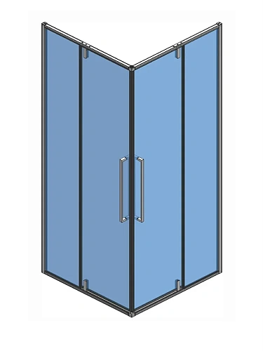 Душевой уголок AQUAme AQM7102-2-9 900x900x1950мм стекло 6мм, цвет профиля матовый черный Душевой уголок AQUAme AQM7102-2-9 900x900x1950мм стекло 6мм, цвет профиля матовый черный