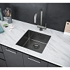 Кухонная мойка Paulmark GERBERG 44 UNI, PM254444-GM, вороненая сталь, 440х440мм Кухонная мойка Paulmark GERBERG 44 UNI, PM254444-GM, вороненая сталь, 440х440мм