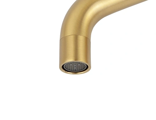 Смеситель для раковины Kaiser Vita шлифованное золото 43311-3 Смеситель для раковины Kaiser Vita шлифованное золото 43311-3