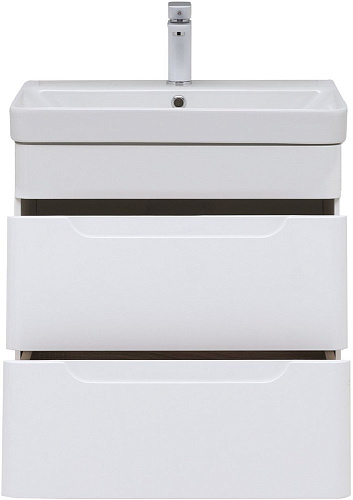 Тумба под раковину Aquanet София 60 белый глянец (2 ящика) 00288905 Тумба под раковину Aquanet София 60 белый глянец (2 ящика) 00288905