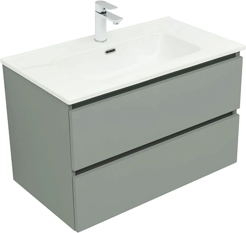 Тумба под раковину Aquanet Вега 2.0 80 мисти грин 00337961 подвесная Тумба под раковину Aquanet Вега 2.0 80 мисти грин 00337961 подвесная